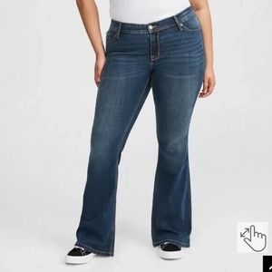 Torrid Luxe Slim‎  Boot Jean Feel The Fit Super Stretch Size 22S Comfort Casual